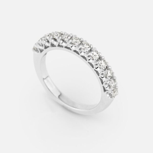 Anel em ouro branco e diamantes | 12 garras | Forever