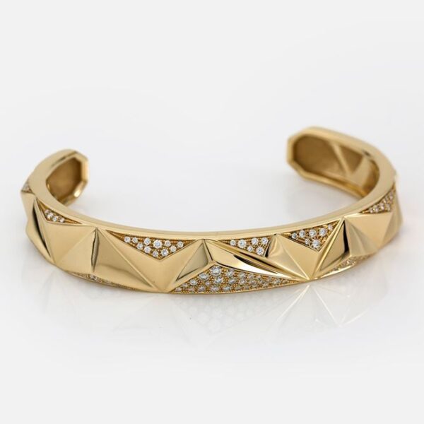 Pulseira em ouro amarelo e diamantes | Les Pyramides