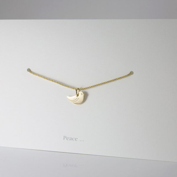 Pendente Peace em ouro amarelo da coleção gold wish da Leitão & Irmão