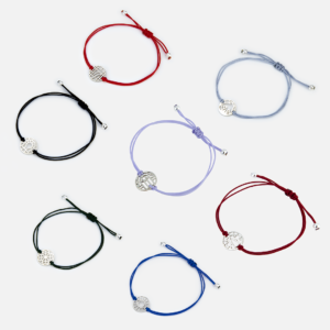Sete pulseiras da sorte da coleção good luck da Leitão & Irmão. Mão de Fátima, olho turco, joaninha, trevo, andorinha, sete e ferradura.