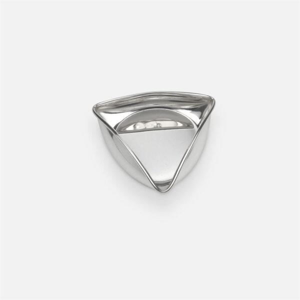 Salva Geométrica | Taça Triangular em prata - Image 2