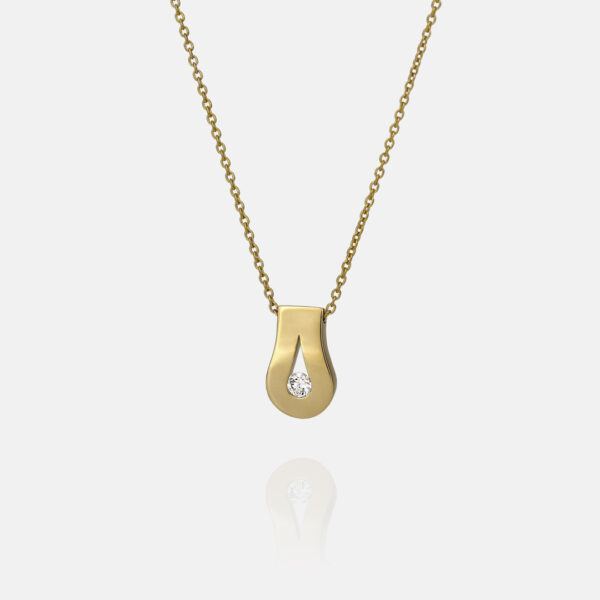 Colar e pendente em ouro e diamante | Drop