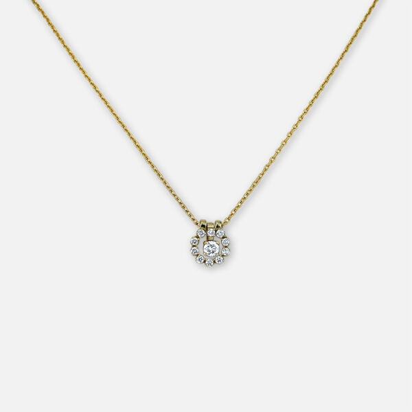 Fio e pendente em ouro e diamantes coleção Memory Jewels da Leitão & Irmão