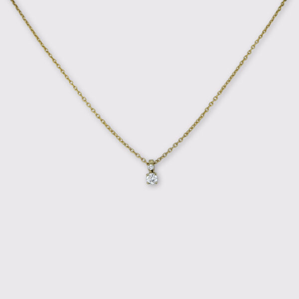 Fio e pendente em ouro e diamantes memory jewels da Leitão & Irmão