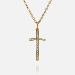 Cruz em ouro e diamantes da Leitão & Irmão