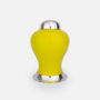 Pote de Porcelana Portuguesa colorida com Prata | Médio<span> - </span>Amarelo