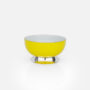 Taça de Porcelana Portuguesa colorida com Prata | Média<span> - </span>Amarelo