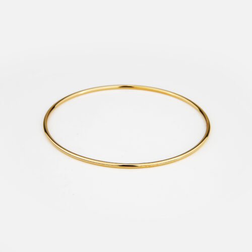 Pulseira escrava lisa em ouro amarelo da Leitão & Irmão