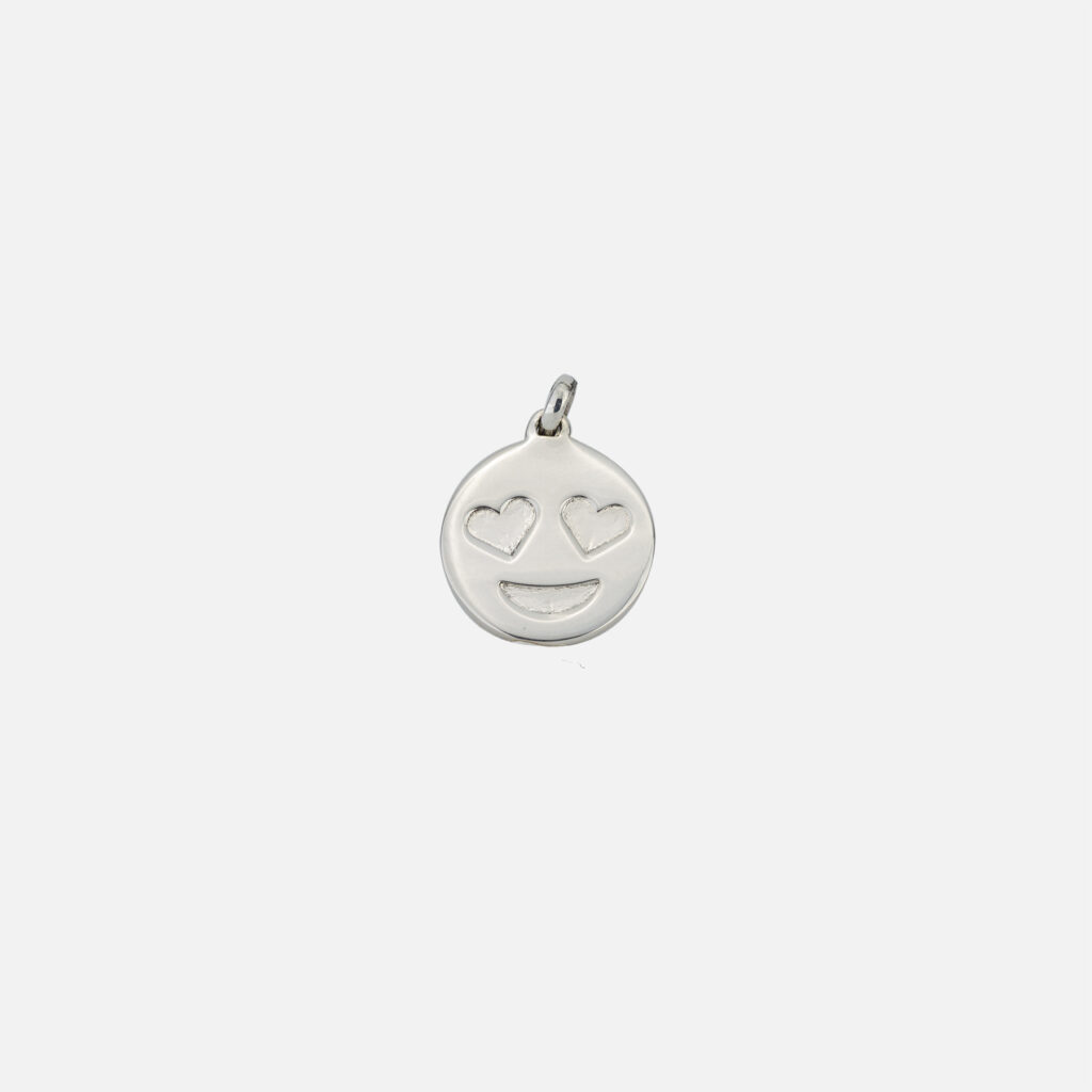 medalha love smile em prata Leitão & Irmão