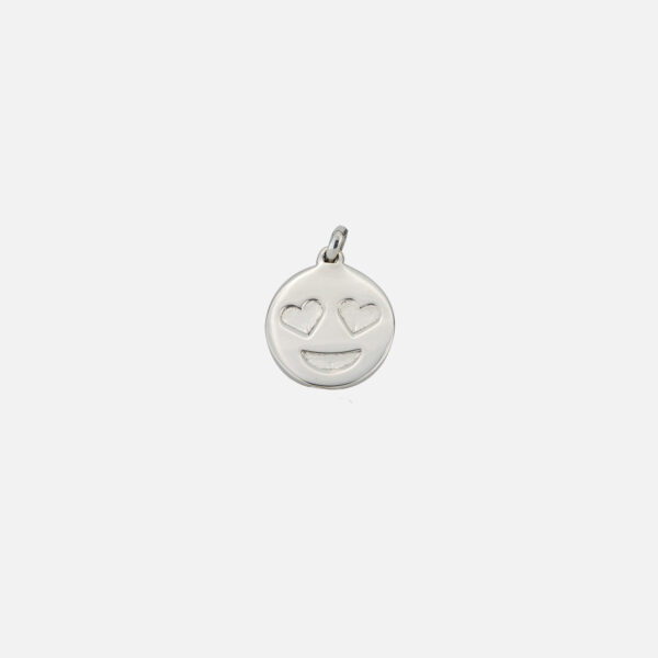 medalha love smile em prata Leitão & Irmão