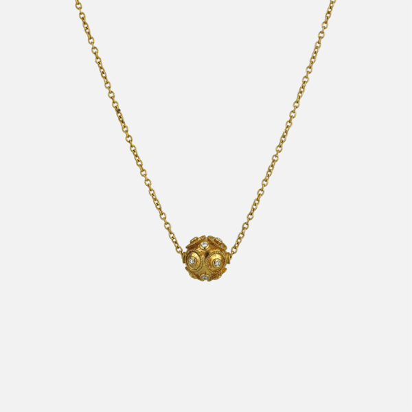 Colar Conta de Viana em ouro e diamantes da Leitão & Irmão