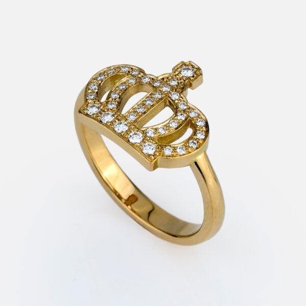 Anel em ouro e diamantes da Coleção Royal Collection da Leitão & Irmão x Museu do Tesouro Real